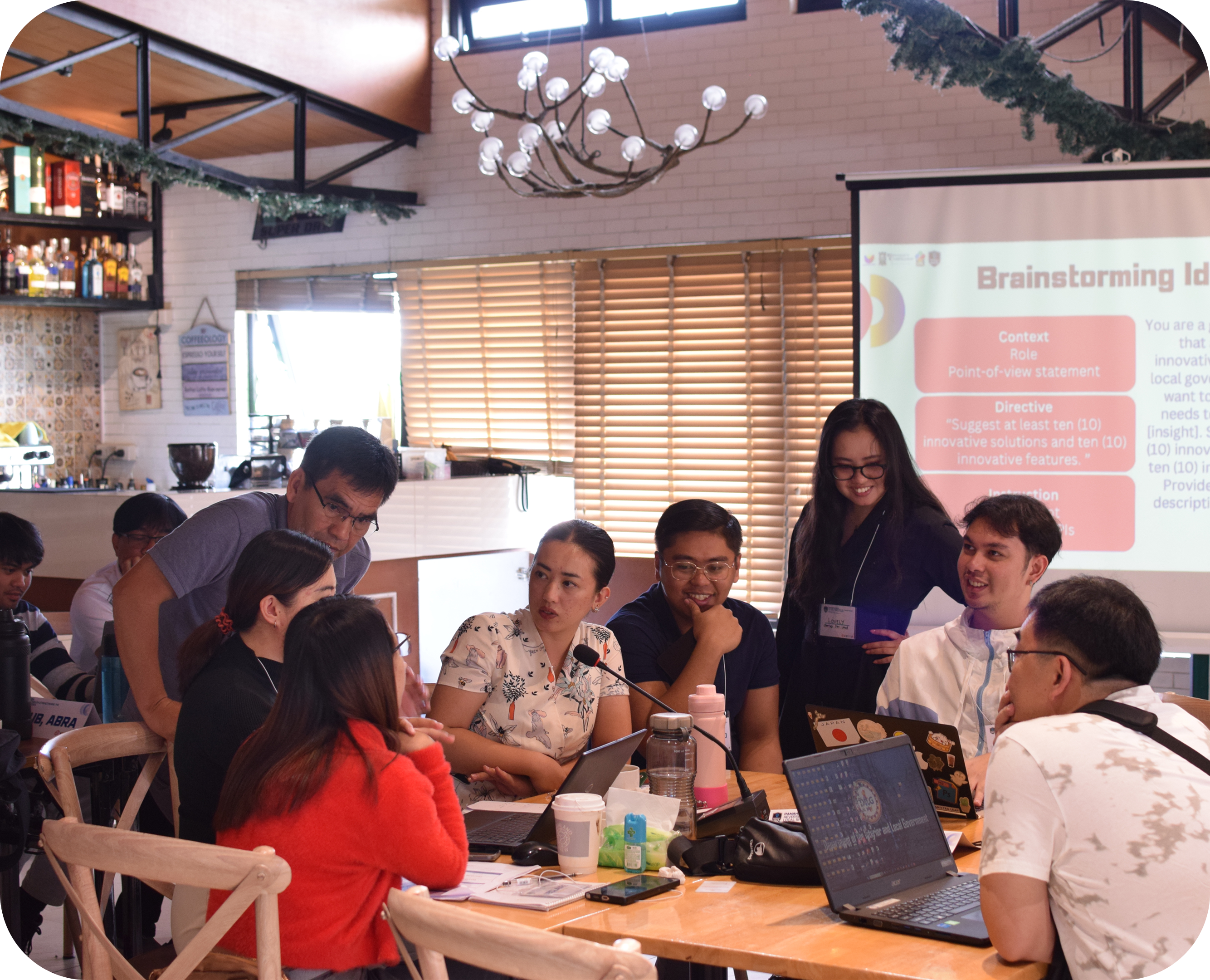 Group working on innovation